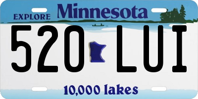 MN license plate 520LUI