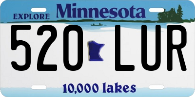 MN license plate 520LUR