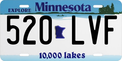 MN license plate 520LVF