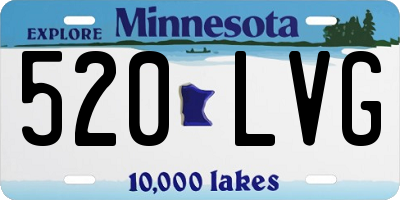 MN license plate 520LVG