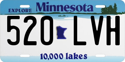 MN license plate 520LVH