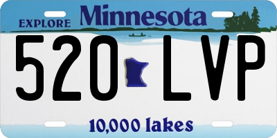 MN license plate 520LVP