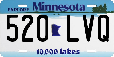 MN license plate 520LVQ