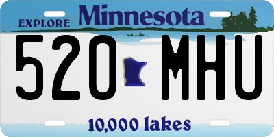 MN license plate 520MHU