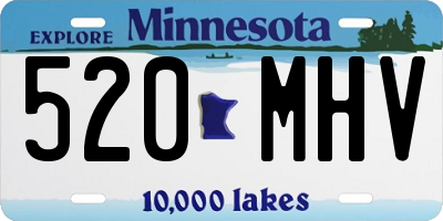 MN license plate 520MHV