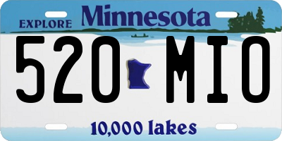 MN license plate 520MIO