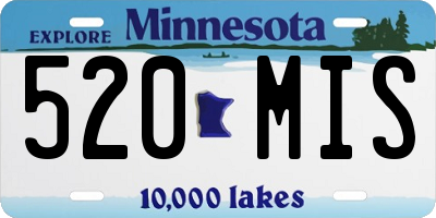MN license plate 520MIS