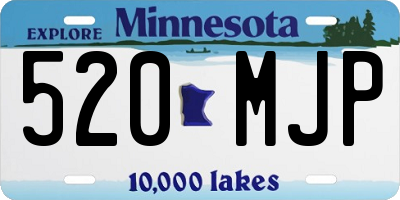 MN license plate 520MJP