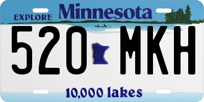 MN license plate 520MKH