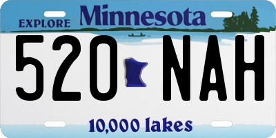 MN license plate 520NAH