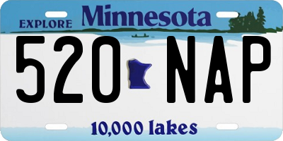 MN license plate 520NAP
