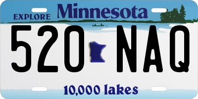 MN license plate 520NAQ