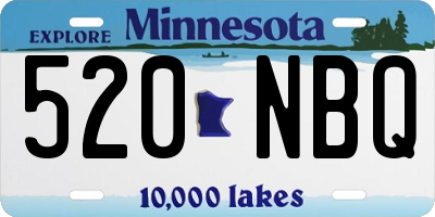 MN license plate 520NBQ