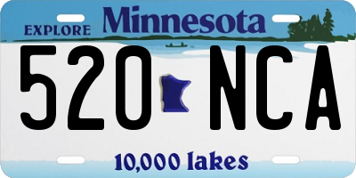 MN license plate 520NCA