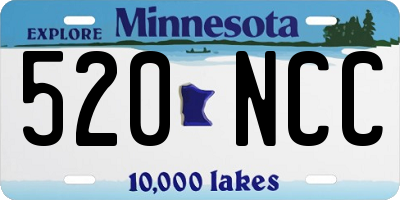 MN license plate 520NCC