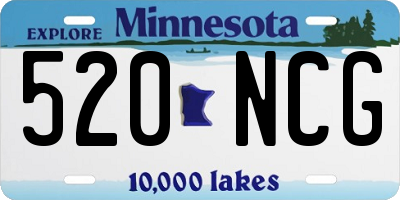 MN license plate 520NCG