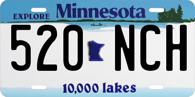 MN license plate 520NCH