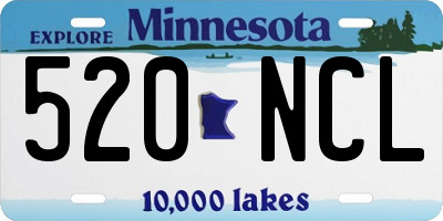 MN license plate 520NCL
