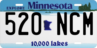 MN license plate 520NCM
