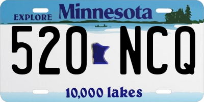 MN license plate 520NCQ