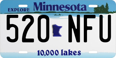 MN license plate 520NFU