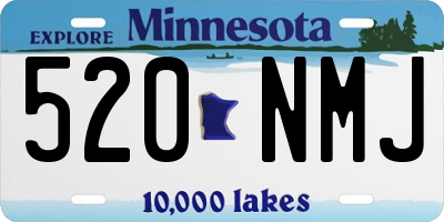 MN license plate 520NMJ