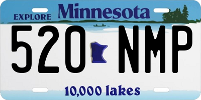 MN license plate 520NMP
