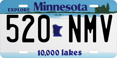 MN license plate 520NMV
