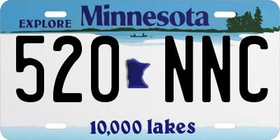 MN license plate 520NNC