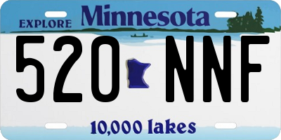 MN license plate 520NNF