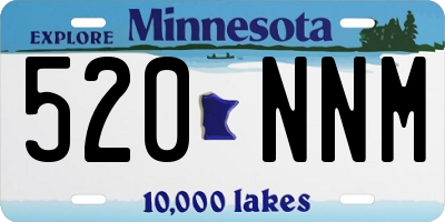 MN license plate 520NNM
