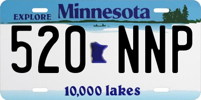 MN license plate 520NNP