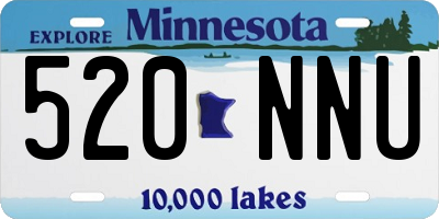MN license plate 520NNU