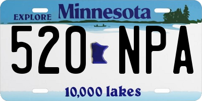 MN license plate 520NPA