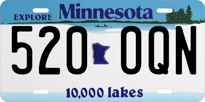 MN license plate 520OQN