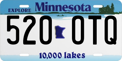 MN license plate 520OTQ