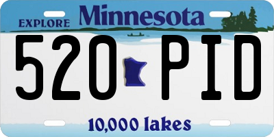 MN license plate 520PID
