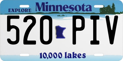 MN license plate 520PIV