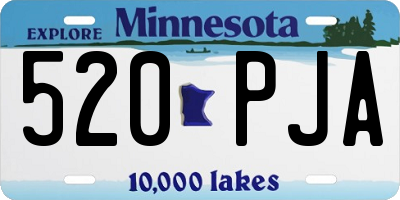 MN license plate 520PJA