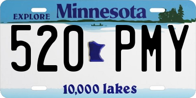 MN license plate 520PMY