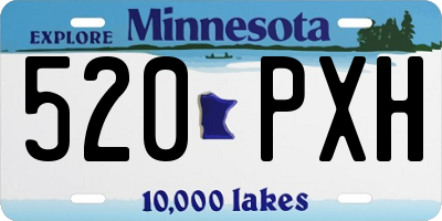 MN license plate 520PXH