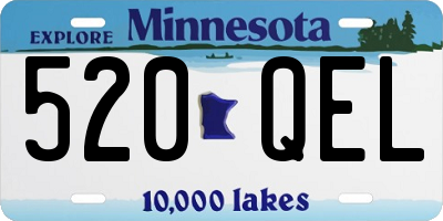MN license plate 520QEL