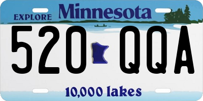 MN license plate 520QQA