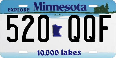 MN license plate 520QQF