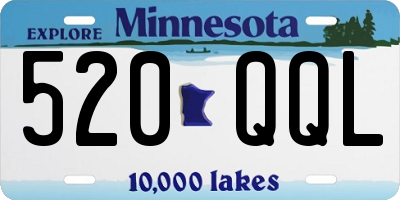 MN license plate 520QQL