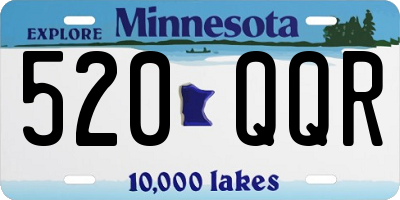 MN license plate 520QQR