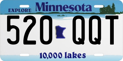 MN license plate 520QQT