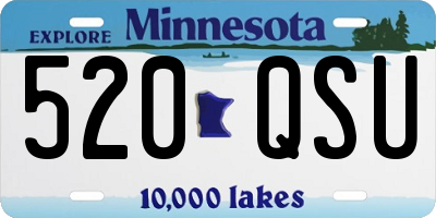 MN license plate 520QSU