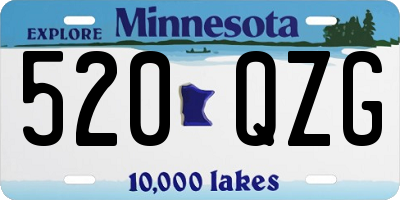 MN license plate 520QZG