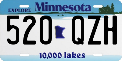 MN license plate 520QZH
